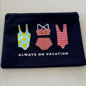 Always On Vacation Swim Bag Navy NWOT ✨